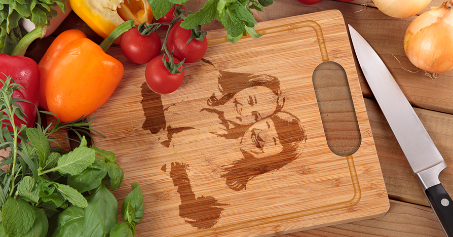 Halloween Wedding Chopping Board