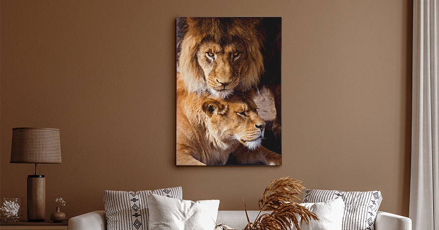 Portrait Canvas Print for World Wildlife Day Gift Idea