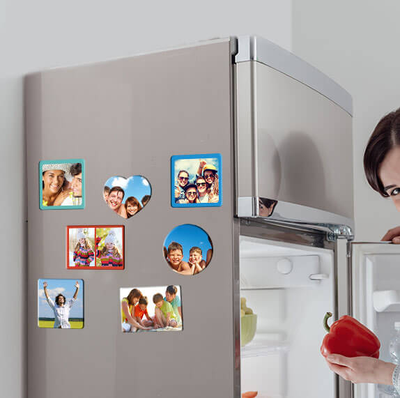 Fridge photo magnets