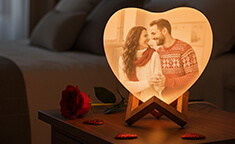 Heart-Shaped Moon Lamp