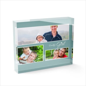 Acrylic Photo Block for Father Day