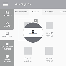 Choose size, layout, dimensions, etc. Choose size, layout, dimensions, etc.