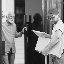 Receive doorstep delivery Receive doorstep delivery