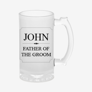 Custom groom beer mug canada