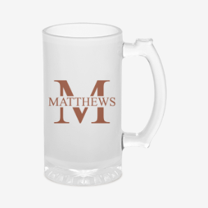 Custom groomsmen beer mug canada