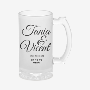 Custom wedding beer mugs canada