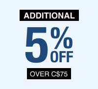 Additional 5% off over C$75 - Coupon Code E5OFFSW