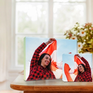 Acrylic Photo Stone Canada Flag