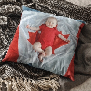 Photo Pillow Cover Canada Flag