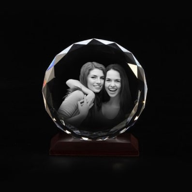 3D Photo Crystal for Friend