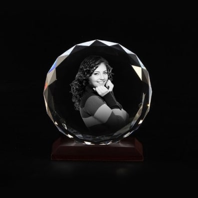 3D Photo Crystal for Her