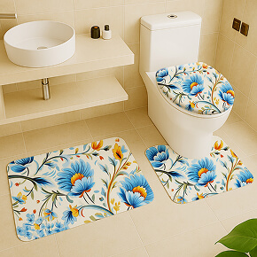 Set of 3 Bath Mats Set of 3 Bath Mats