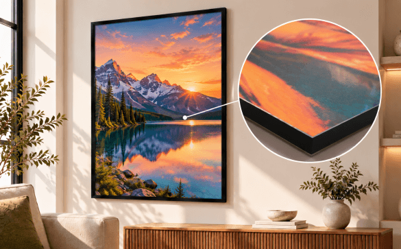 Pick Matte Finish For: Matte framed posters finish