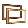 Brown Golden Frame Brown Golden Frame