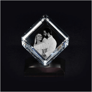 Diamond 3D Crystal Cube Diamond 3D Crystal Cube