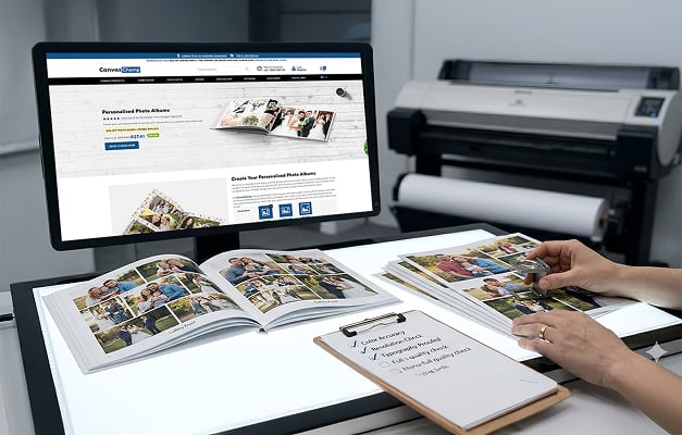 Upload photo book artwork for printing