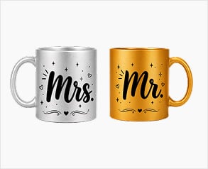 Golden and Silver Mugs