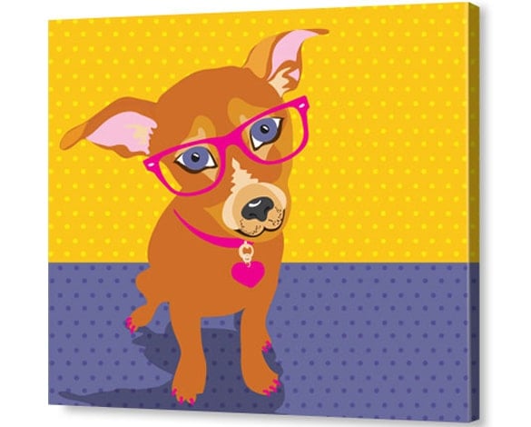 Glo Portrait Style Pet Pop Art on Canvas Print Canada CanvasChamp Glo Portrait Style Pet Pop Art on Canvas Print Canada CanvasChamp