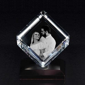 Personalized 3D Crystal Cube