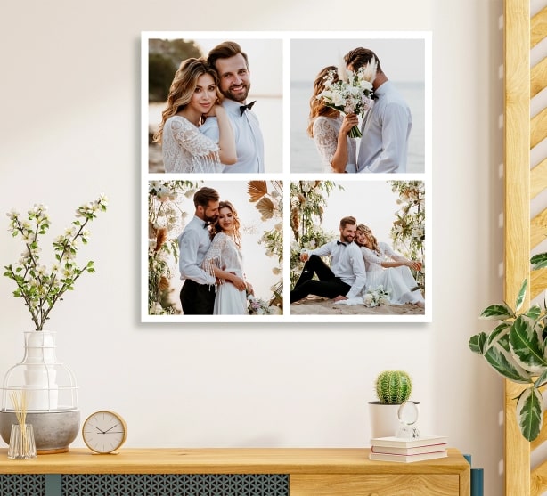 Wedding Canvas Photo Collage Wedding Canvas Photo Collage