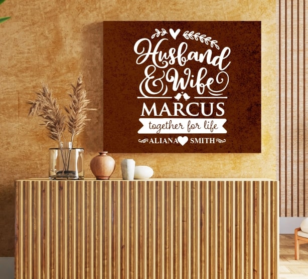 Wedding Canvas Prints with Text Wedding Canvas Prints with Text