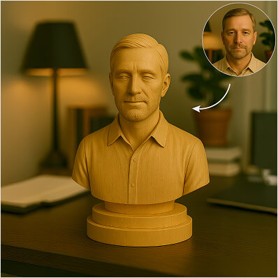 Wood Portrait Sculptures
